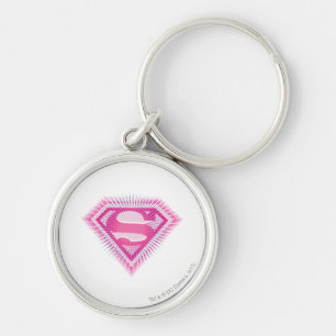 Porte-clés Logo Supergirl rose
