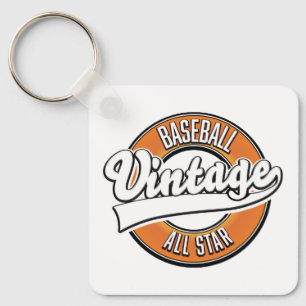 Porte-clés Logo vintage de baseball.