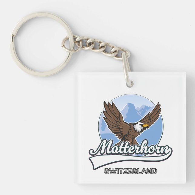 Porte-clés Logo voyage Matterhorn Suisse (Devant)