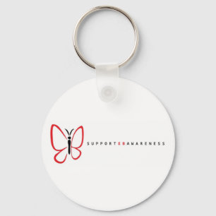 Porte-clés logo white2 d'eb