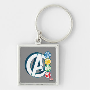 Porte-clés Logos caractères Avengers