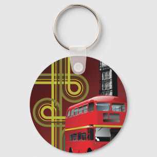 Porte-clés London Double Decker Bus Keychain