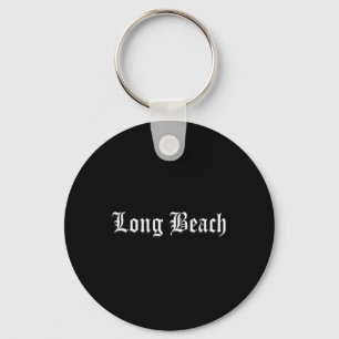Porte-clés Long Beach Old Anglais Vintage Rap Hip hop Musique