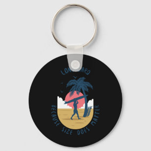 Porte-clés Longboard - Parce Que La Taille Fait Sticker