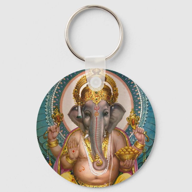 Porte-clés Lord Ganesh India Elephant dieu hindou (Recto)