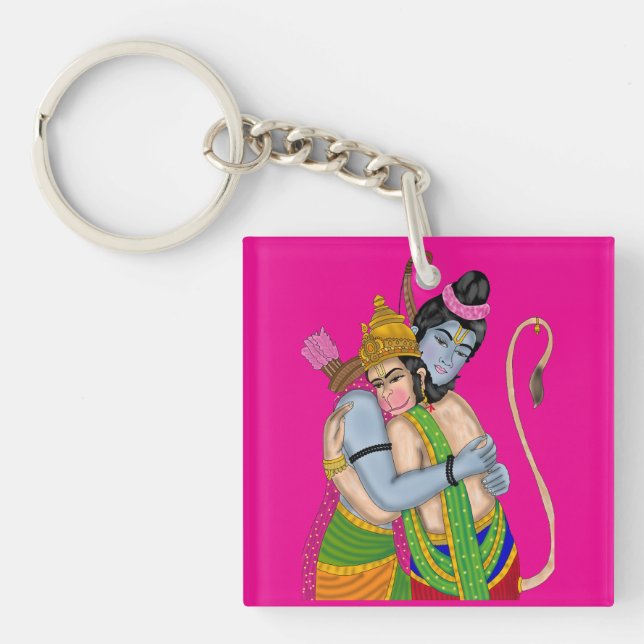 Porte-clés Lord Rama & Hanuman Keychain (Devant)