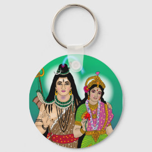 Porte-clés Lord Shiv Parvati