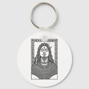 Porte-clés Lord Shiva Mehendi Indienne Traditionnelle Et Mand