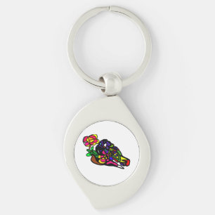 Porte-clés Loriquet arc-en-ciel