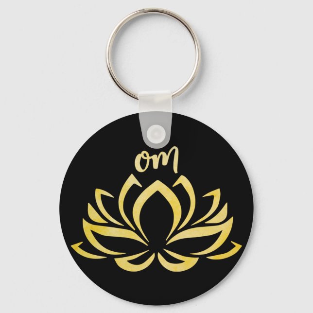 Porte-clés Lotus Om Porte - clé jaune (Recto)