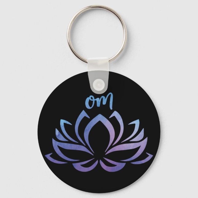 Porte-clés Lotus Om Purple Porte - clé (Recto)