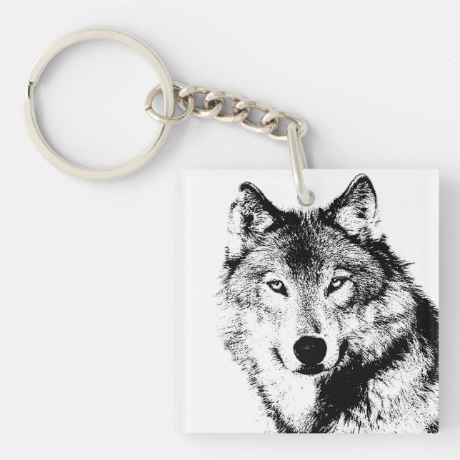 Porte-clés Loup (Devant)