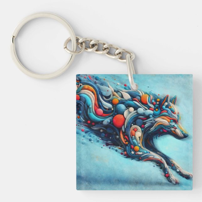 Porte-clés Loup (Devant)