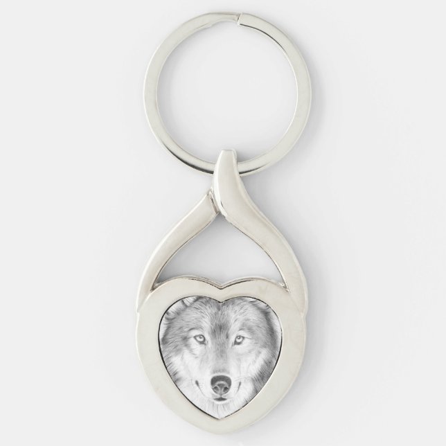 Porte-clés Loup (Devant)