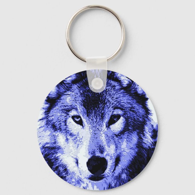 Porte-clés Loup de nuit (Recto)