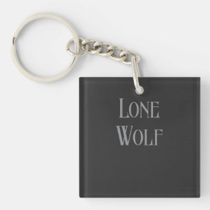 Porte-clés Loup solitaire mâle Sigma minimaliste moderne