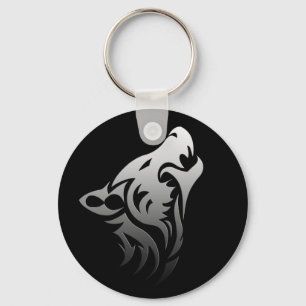 Porte-clés Loup tribal