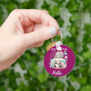 Porte-clés Loutre adorablement mignonne Kawaii