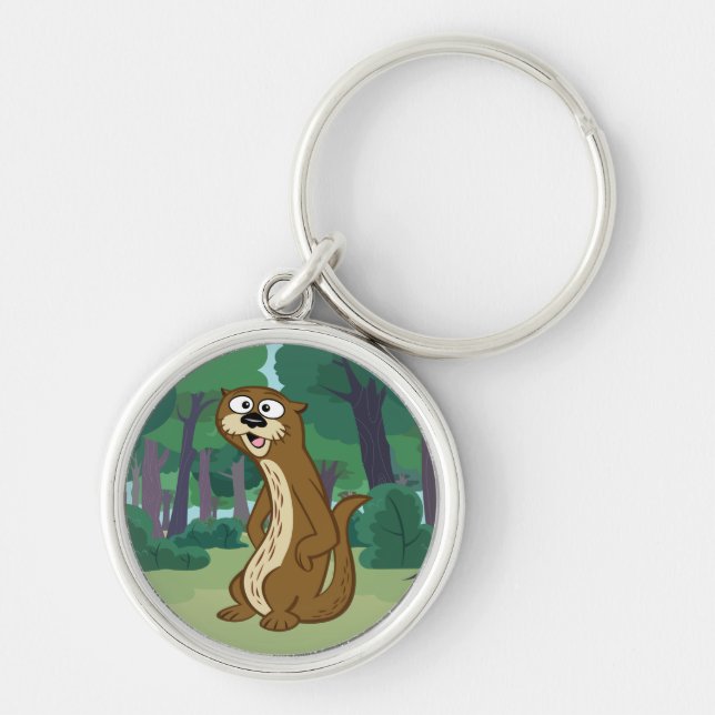 Porte-clés Loutre de Rick | Reggie de garde forestière (Devant)