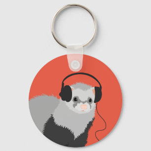 Porte-clés Louveur de musique de code QR de Ferret
