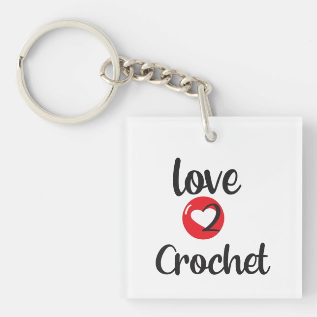 Porte-clés Love 2 Crochet Porte - clé (Devant)