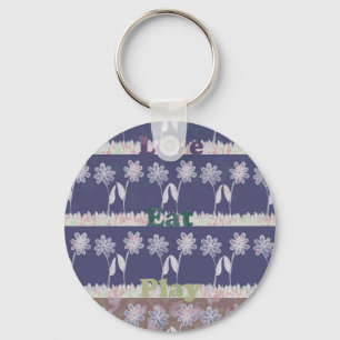 Porte-clés Love Bleu Baby shower couleurs.png