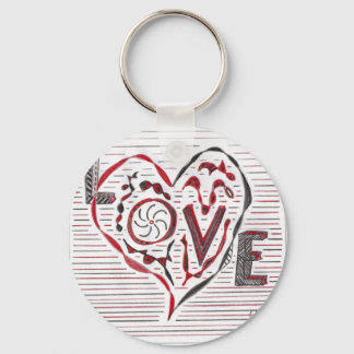 Porte-clés Love Doodle