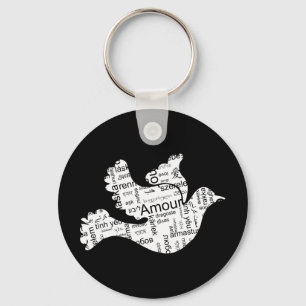 Porte-clés Love Dove