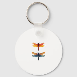 Porte-clés Love Dragonflies child small simple Minimalist Dra