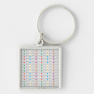 Porte-clés LOVE est LOVE égalité citation dans les couleurs a