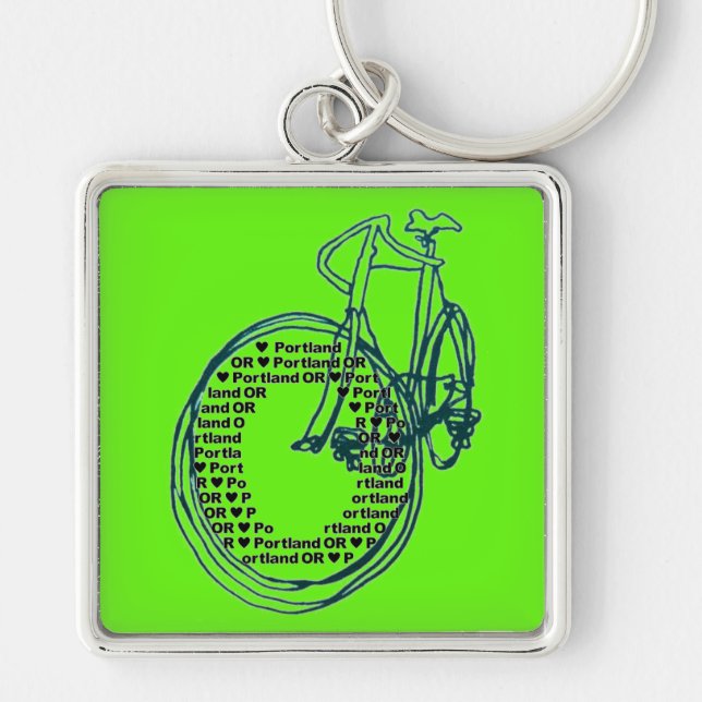 Porte-clés Love Heart Portland Porte - clé à vélo (Devant)