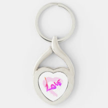 Love Hearts Zipper Charm Porte - clé