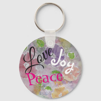 Porte-clés Love Joy Peace Keyring