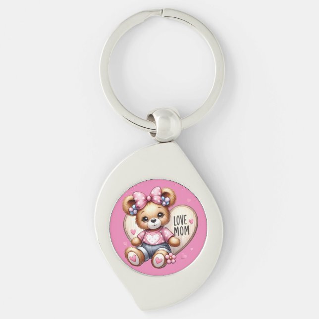 Porte-clés Love Mom (Devant)