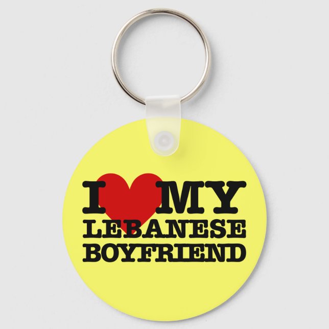 Porte-clés Love My Lebanese Boyfriend Porte - clé (Recto)
