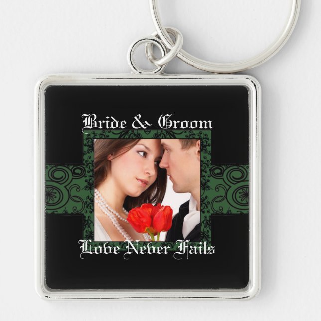 Porte-clés Love Never Fails Mariage Photo Porte - clé (Devant)