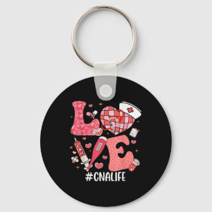 Porte-clés Love Nurse Life Cna Life Disco Heart Nurt Week