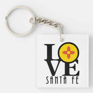Porte-clés LOVE Père Noël Fe Nouveau-Mexique