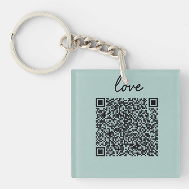Porte-clés Love QR Code (Devant)