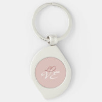 Love Rose Gold Color Calligraphy Script