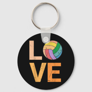 Porte-clés Love Volleyball Meilleur Amusant Anniversaire Pres