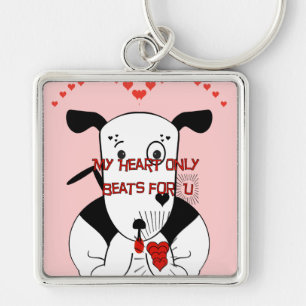 Porte-clés Love You Petey the Bull Terrier