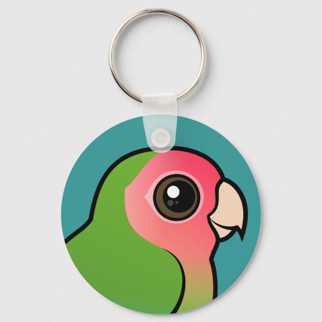 Porte-clés Lovebird à visage rose (Recto)