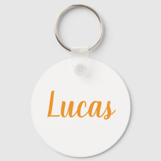 Porte-clés Lucas name Metal ring keychain