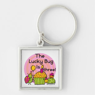 Porte-clés Lucky Bug Cupcake 3e Anniversaire Tshirts et cadea