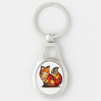 Porte-clés Lucky Fox Charm Metal Keychain