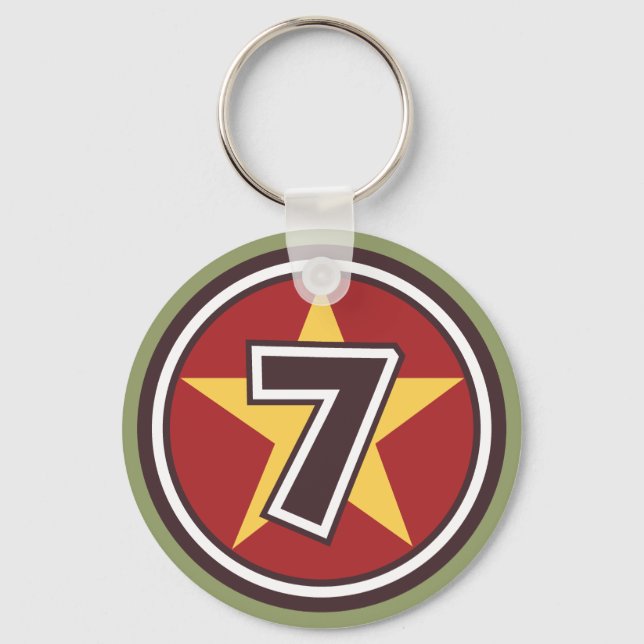 Porte-clés Lucky Numéro 7 (Recto)