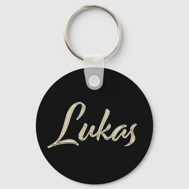 Porte-clés Lukas Whitegold Button (Recto)