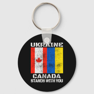 Porte-clés L'Ukraine le Canada est avec vous Soutien canadien
