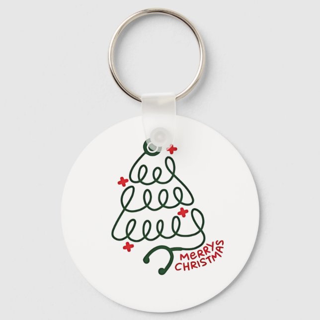 Porte-clés Lumières de Noël en forme de stéthoscope sur un ar (Recto)